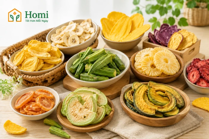 kẹo bánh chính hãng tại Homi