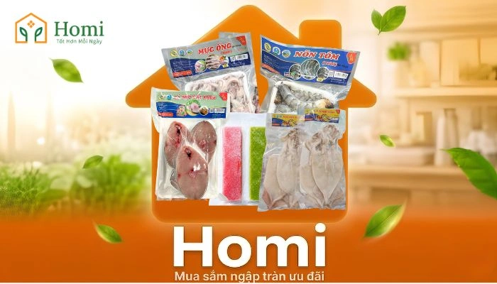Homi - thương hiệu cung cấp hải sản đông lạnh tươi ngon, uy tín