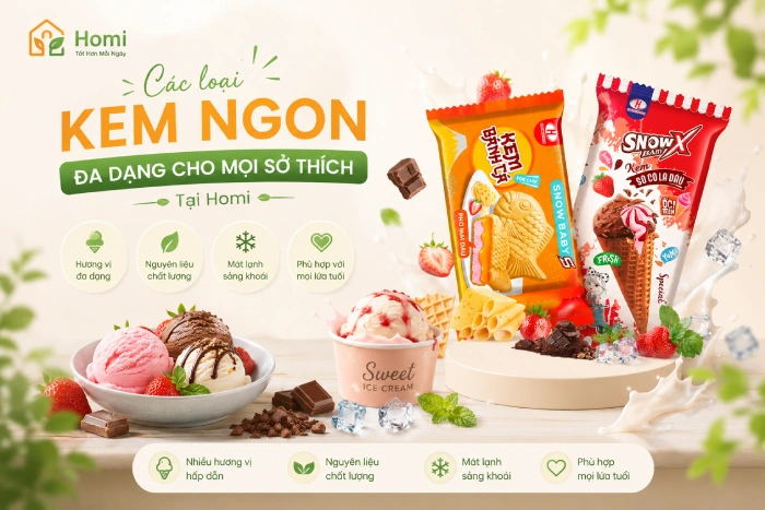 các loại kem ngon