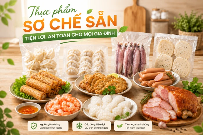 thực phẩm sơ chế sẵn