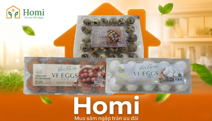 Homi - Địa chỉ mua trứng gà, trứng vịt, trứng cút online tươi ngon, an toàn