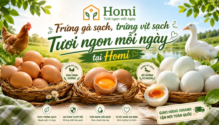 trứng gà sạch