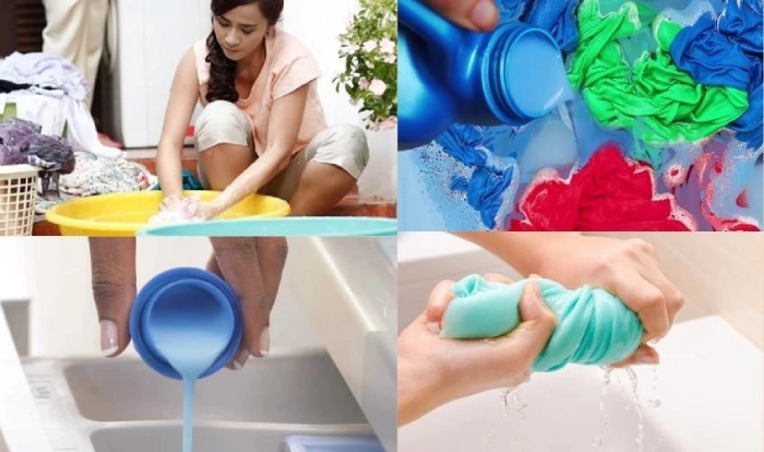 Nước giặt xả phù hợp với cả giặt máy và giặt tay