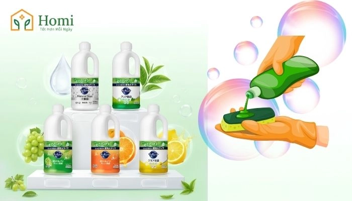 Nước rửa chén Kao Nhật Bản 1250ml