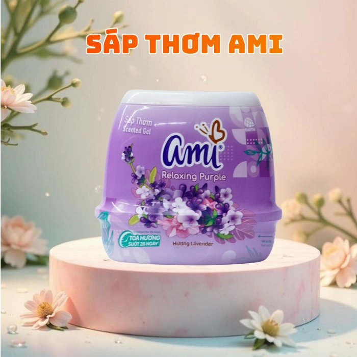 Sáp thơm Ami hương lavender dịu nhẹ, thư giãn