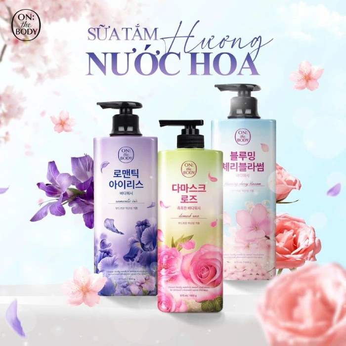 Sữa tắm On The Body - lựa chọn cho người thích hương thơm lâu phai.