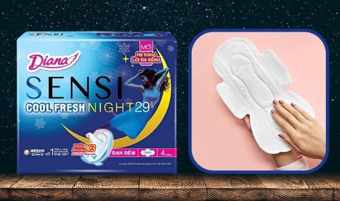 Băng vệ sinh ban đêm có kích thước lớn chống tràn