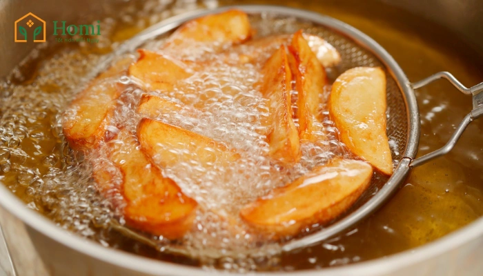 Dầu ăn sử dụng trong các món chiên rán