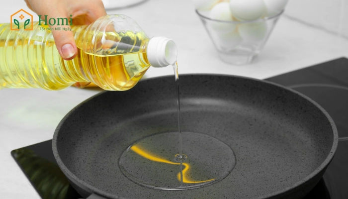 Dầu ăn được sử dụng nhiều trong nấu nướng