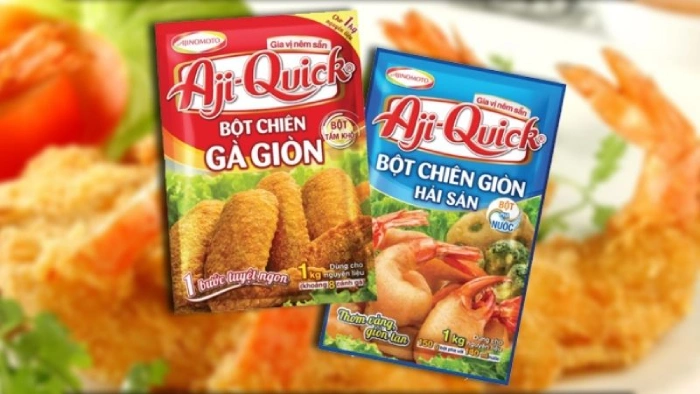Bột chiên giòn giúp món ăn lên màu đẹp và đạt độ giòn như mong muốn