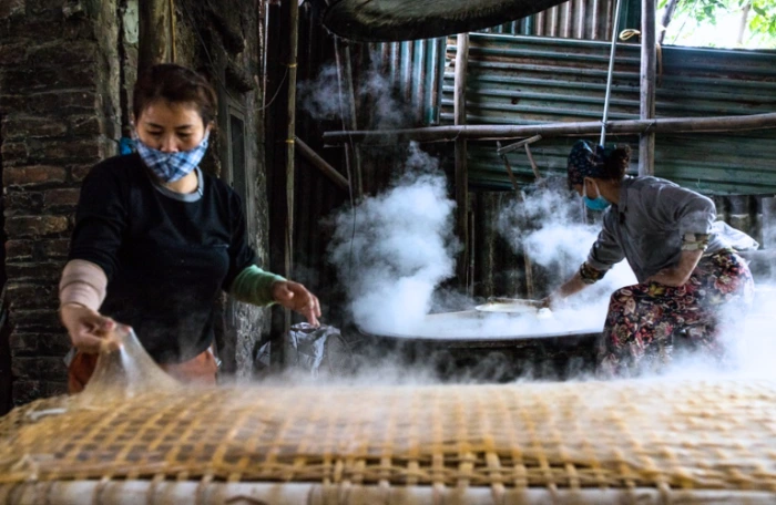 Quá trình sản xuất mì phở khô
