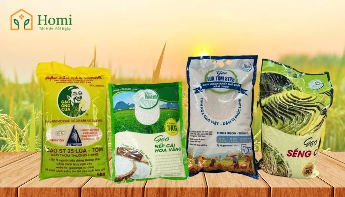 Homi cung cấp đa dạng các loại gạo ngon, gạo đặc sản vùng miền