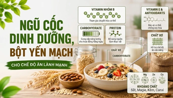 Thành phần dinh dưỡng cơ bản có trong ngũ cốc