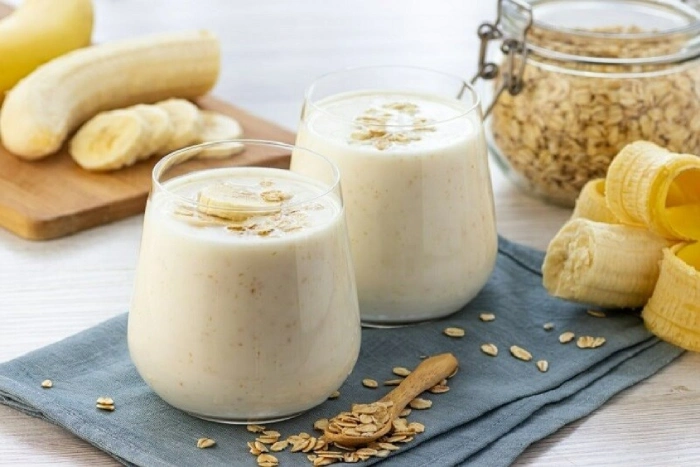 Sinh tố yến mạch và chuối dễ uống, hỗ trợ giảm cân