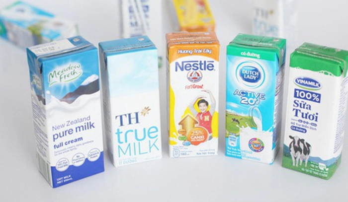 Các loại sữa nước phổ biến trên thị trường