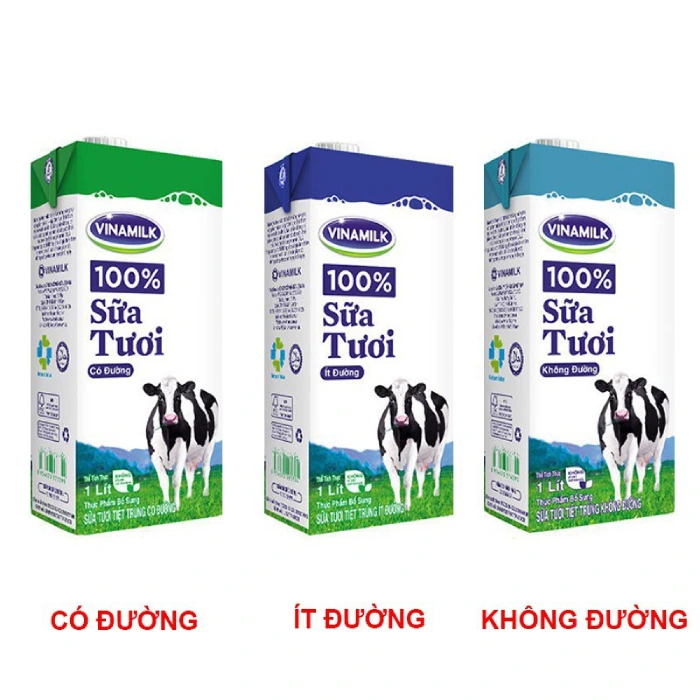 Lựa chọn sữa ít đường và không đường theo khẩu vị và nhu cầu dinh dưỡng