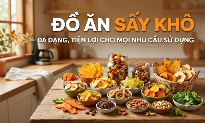 đồ ăn sấy khô