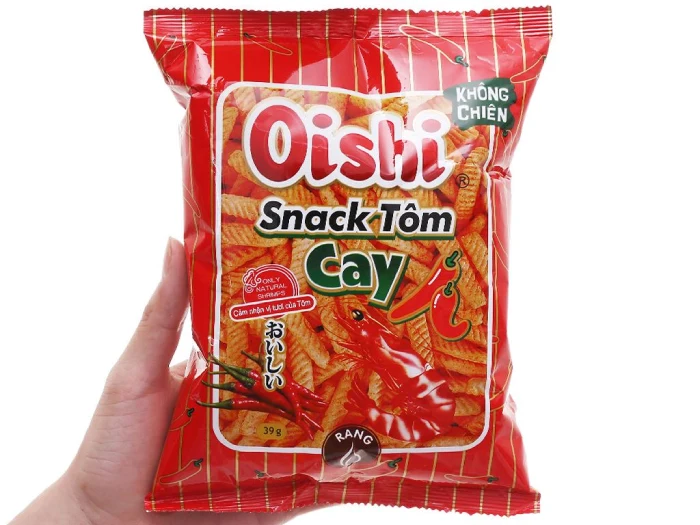 Snack vị tôm chua cay hấp dẫn