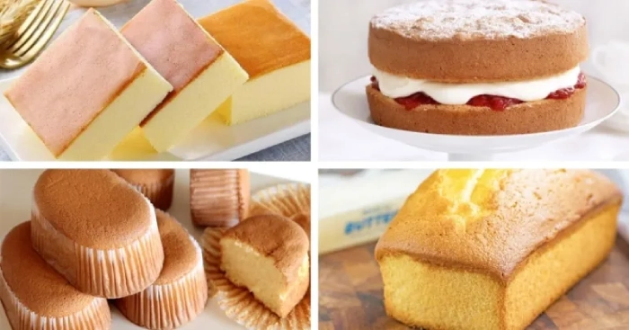 Bánh bông lan có kết cấu mềm xốp