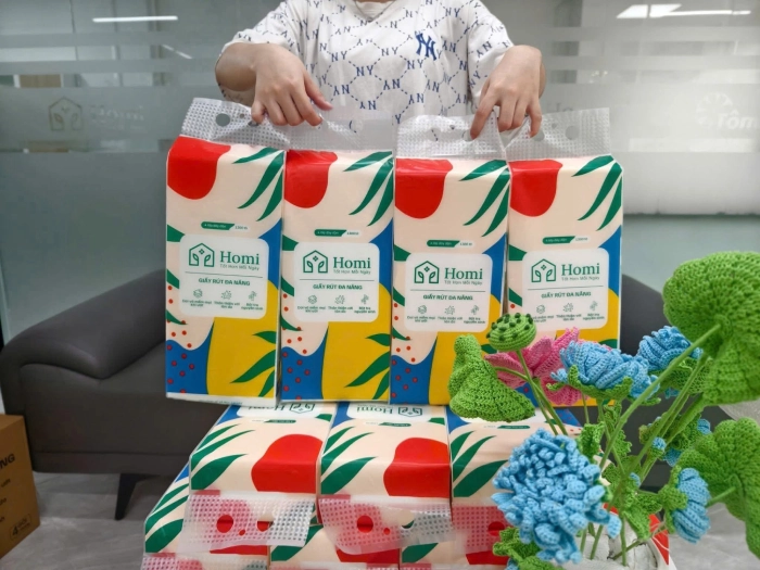 khăn giấy rút đa năng Homi