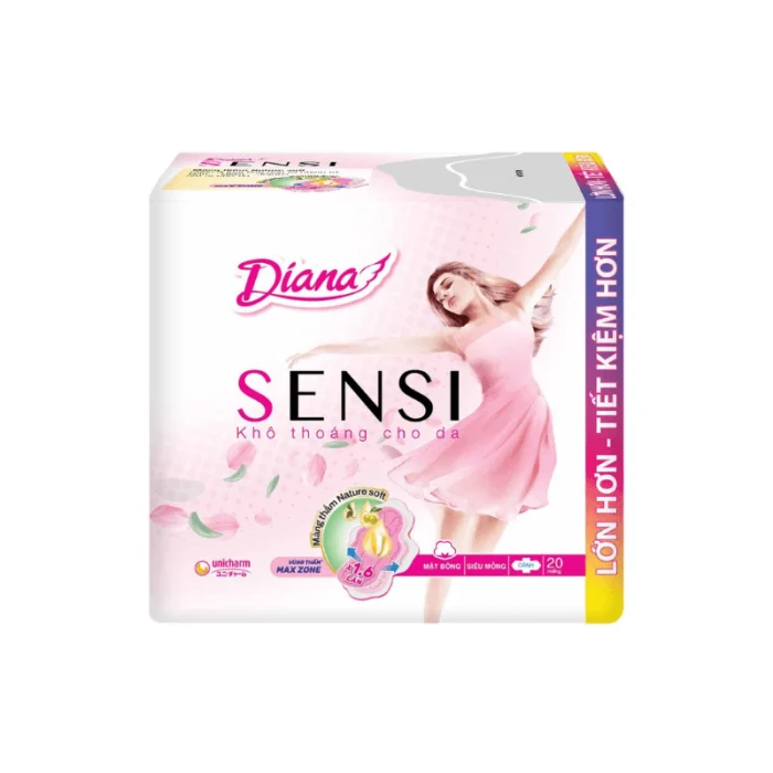 Băng vệ sinh Diana sensi siêu mỏng cánh 20M