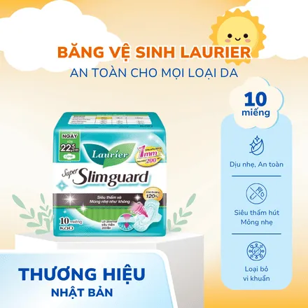 Băng vệ sinh Laurier 22.5cm 10 miếng