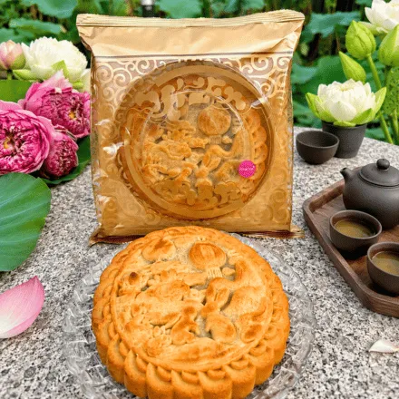 Bánh nướng khoai tím mochi dẻo ruốc trứng 300g