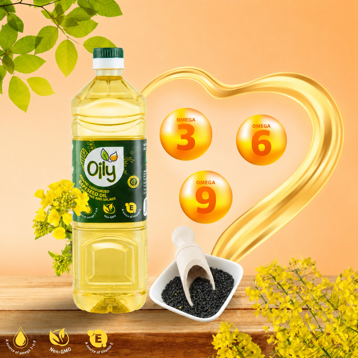 Dầu hạt cải Oily 1L