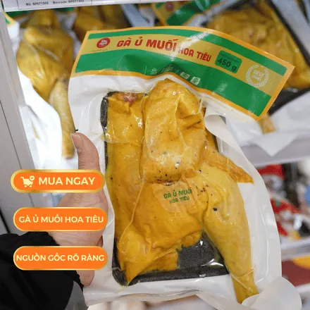Gà ủ muối hoa tiêu Lifefood 450g