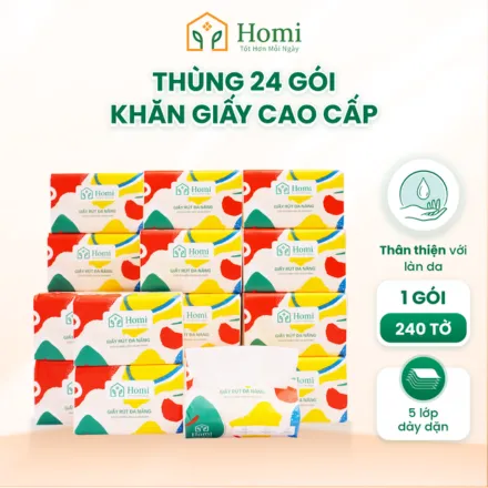 Giấy rút 240 tờ thùng 24 gói - thùng