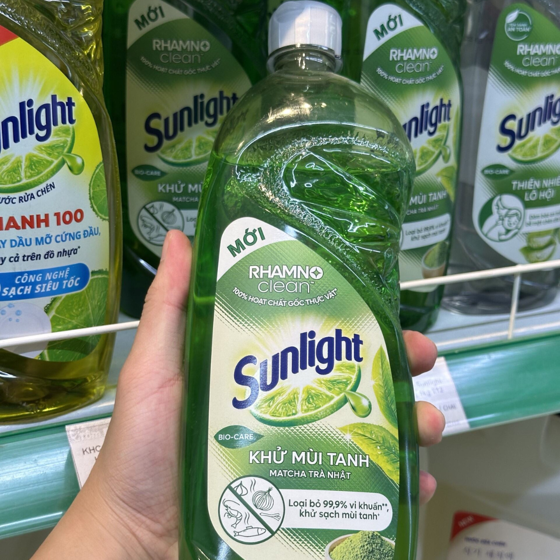 Nước rửa chén Sunlight hương trà xanh 750g