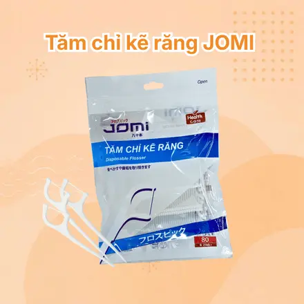 Tăm chỉ kẽ răng Jomi gói 80 chiếc