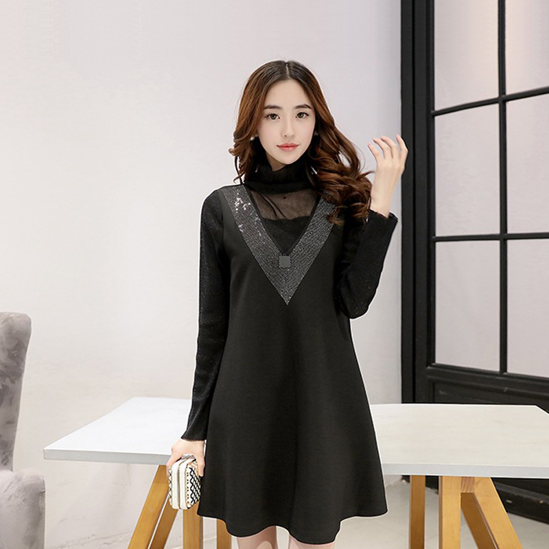 Váy nữ cao cấp phong cách Hàn Quốc CHS043 (Đen)