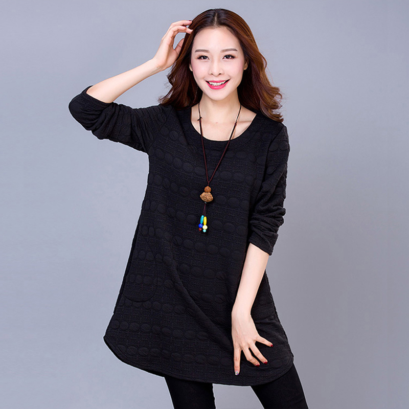 Áo len nữ dáng dài cao cấp phong cách Hàn Quốc JRG002 (Đỏ đô)