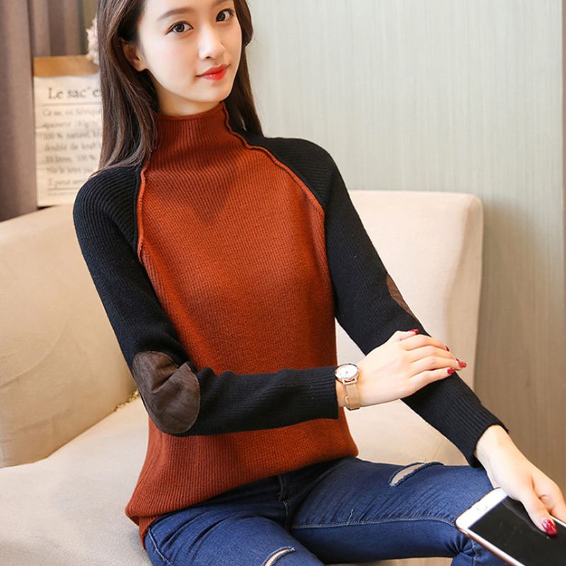 Ao len cổ cao trẻ trung phong cách Hàn Quốc LEK011 (Xanh rêu)