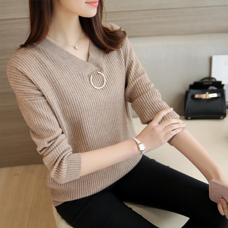 Ao len thu đông phong cách trẻ trung LEK014 (Đỏ)