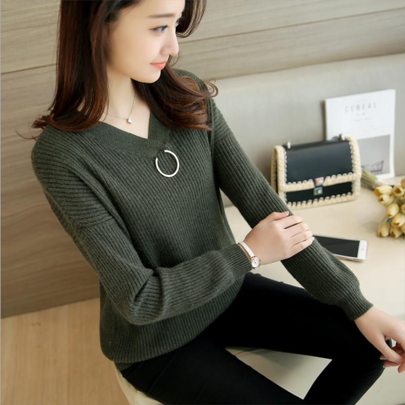 Ao len thu đông phong cách trẻ trung LEK014 (Đỏ)