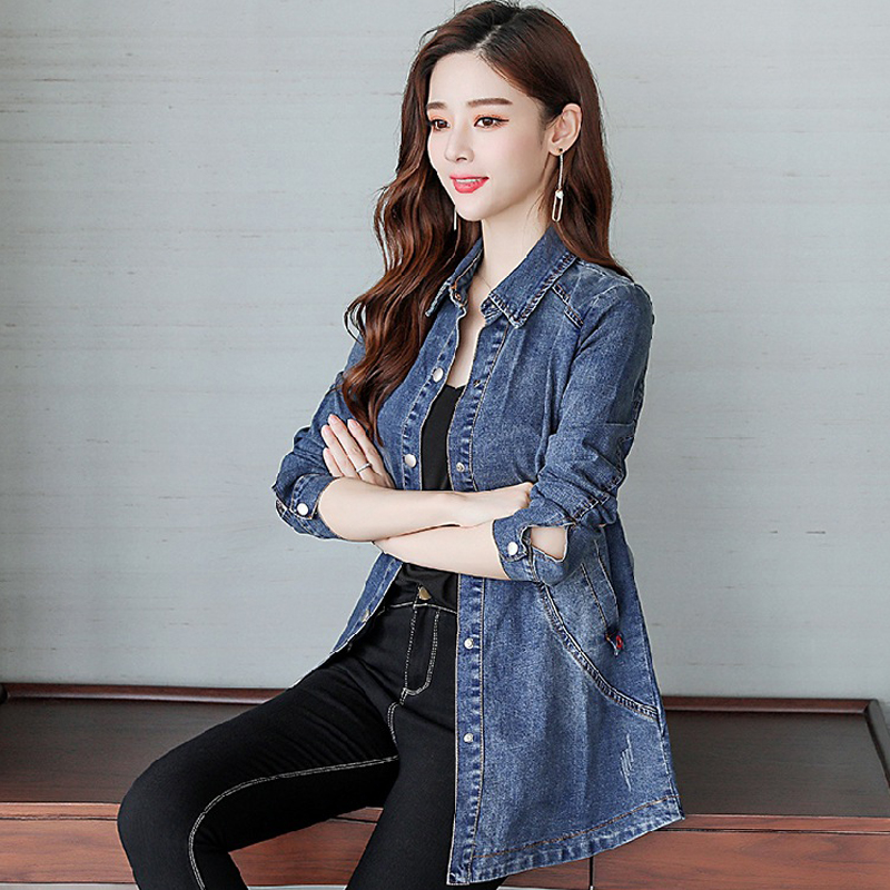 Áo khoác bò denim phong cách Hàn Quốc SRC093 ( Xanh Lam)