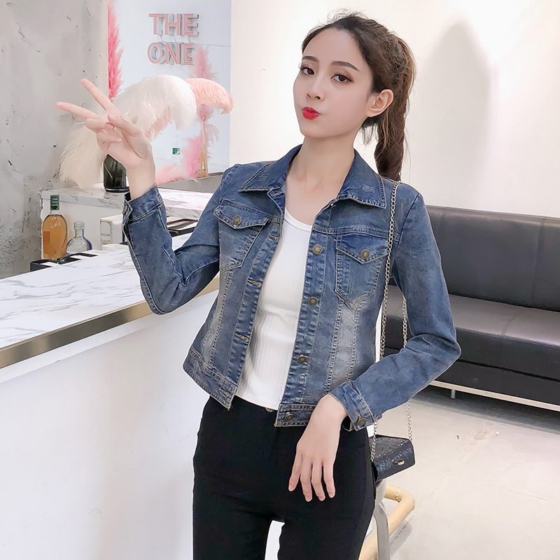 Áo khoác bò Denim jacket phong cách Hàn Quốc QSQ009 ( Xanh lam )