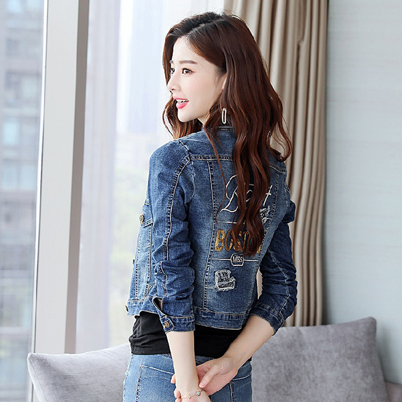 Áo khoác bò denim phong cách trẻ trung QSQ002 ( Xanh Lam)