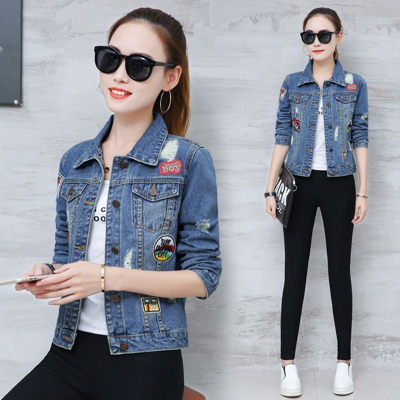 Áo khoác bò denim jacket phong cách cá tính QSQ021 ( Xanh lam )