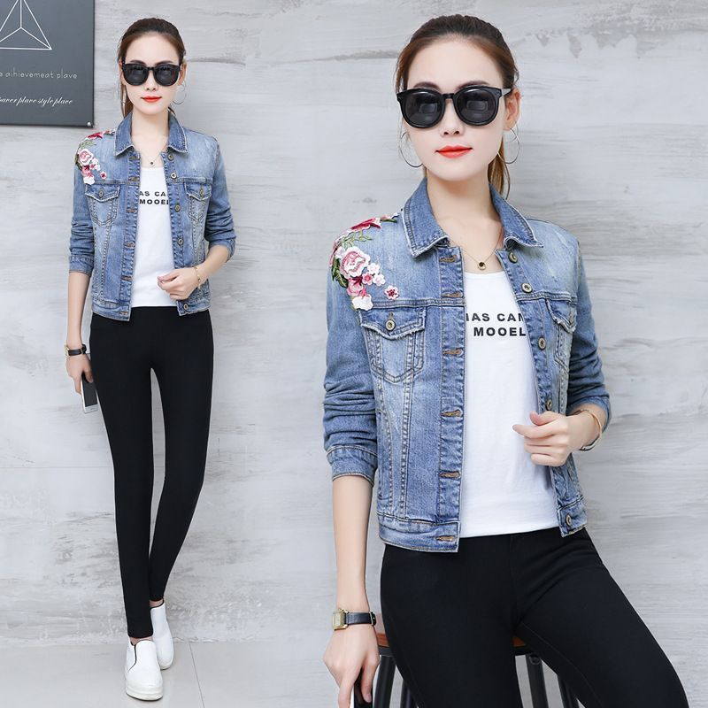 Áo khoác bò denim phong cách trẻ trung QSQ019 ( Xanh lam )