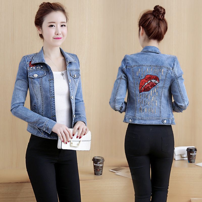 Áo khoác bò denim phong cách năng động QSQ004 ( Xanh Lam)