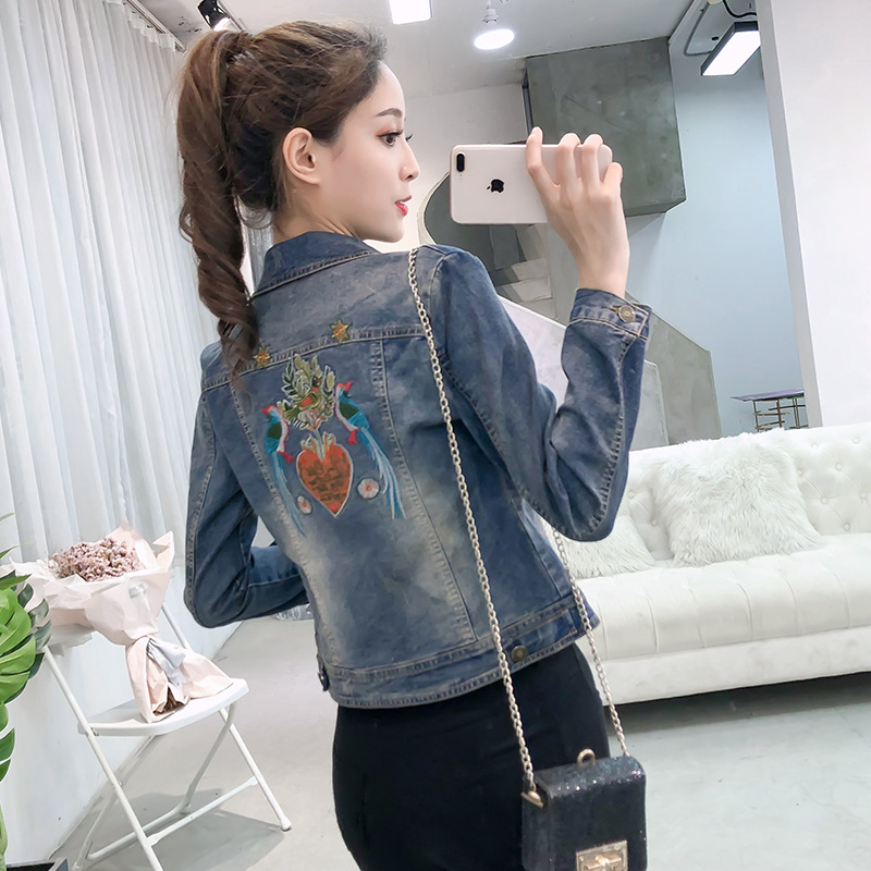 Áo khoác bò Denim jacket phong cách Hàn Quốc QSQ009 ( Xanh lam )