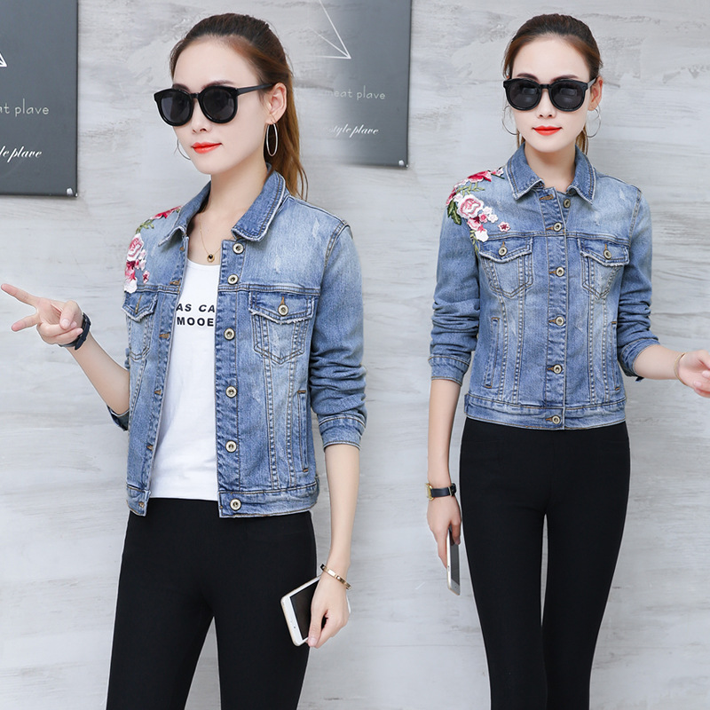 Áo khoác bò denim phong cách trẻ trung QSQ019 ( Xanh lam )