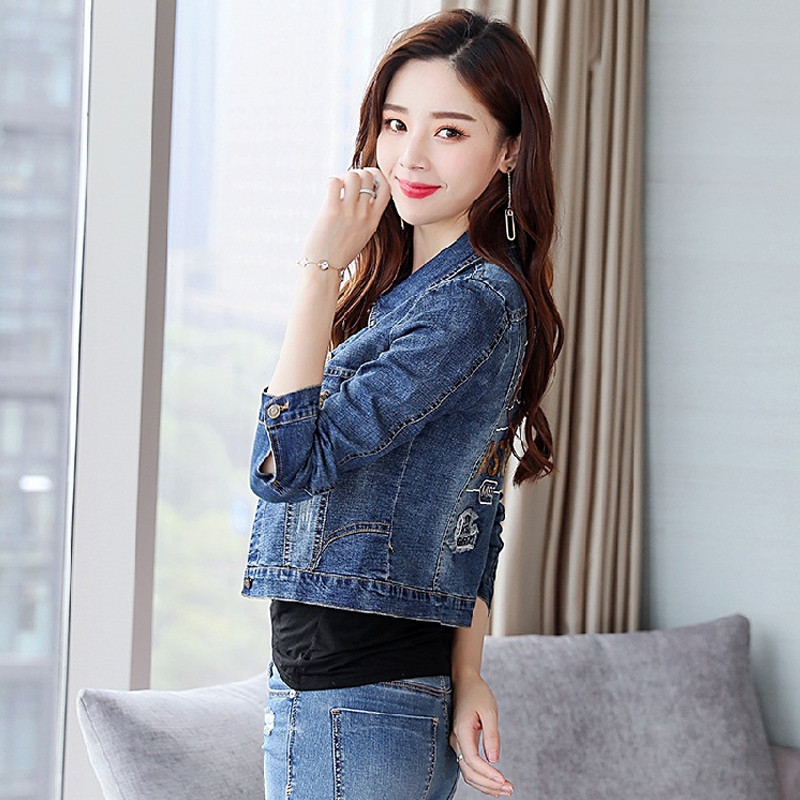 Áo khoác bò denim phong cách trẻ trung QSQ002 ( Xanh Lam)