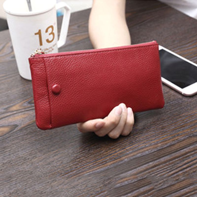 Ví nữ siêu mỏng phong cách Hàn Quốc POL001 ( Đỏ )