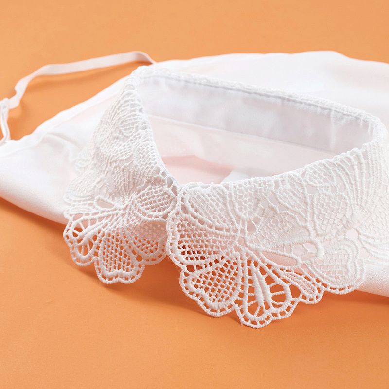 Cổ áo sơ mi nữ phong cách Hàn Quốc CSM018 (Ren đen)