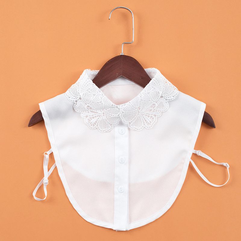Cổ áo sơ mi nữ phong cách Hàn Quốc CSM018 (Ren đen)