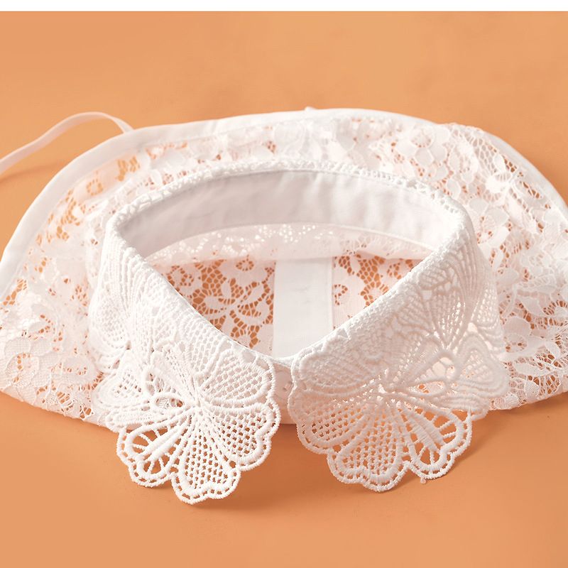 Cổ áo sơ mi nữ phong cách Hàn Quốc CSM018 (Ren đen)